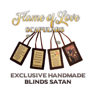 Exclusive Handmade Flame of Love Scapular