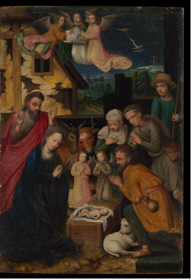Adoration of the Shepherds- Marcellus Cofferman 1550, AD